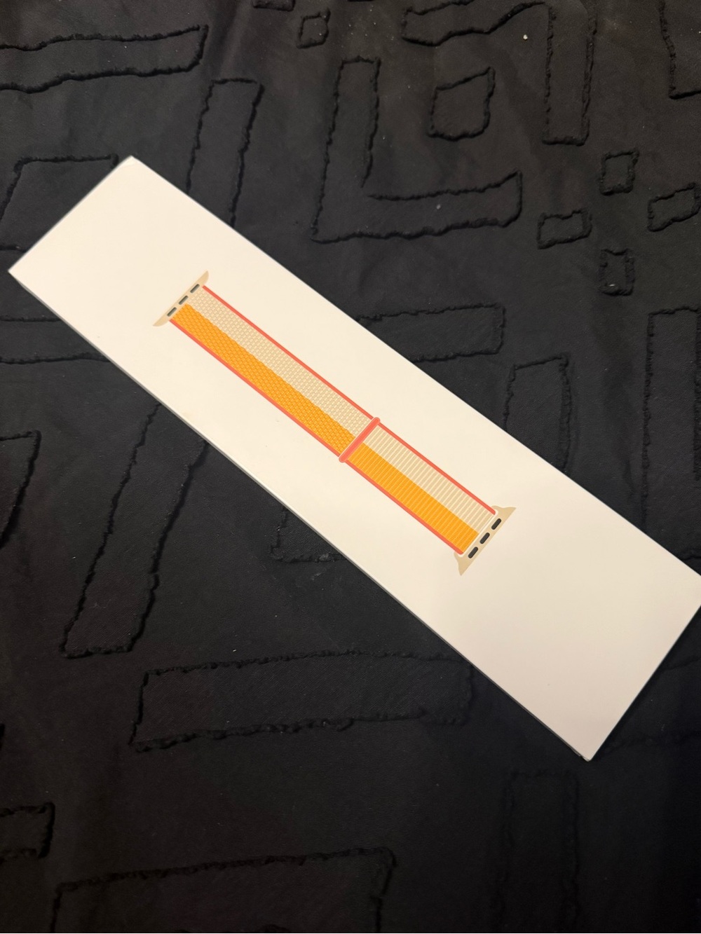Apple Orange and Pink Nylon Loop Watch Band